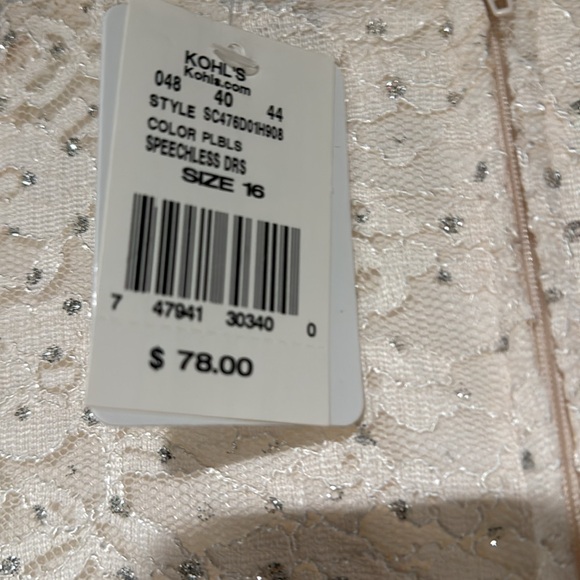 Speechless Girls' Off The Shoulder High-Low Party Dress Ivory - Picture 4 of 9